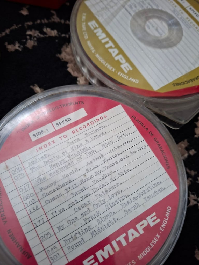 EMI,SCOTCH,BASF,5" REEL TO REEL TAPES