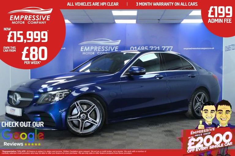 2019 69 MERCEDES-BENZ C-CLASS 2.0 C300D AMG LINE (PREMIUM) SALOON 4DR DIESEL G-T