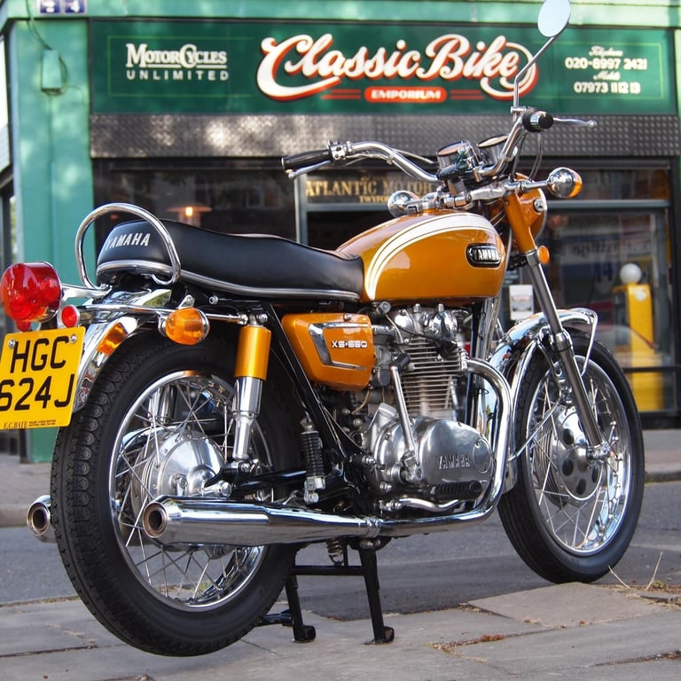 image for 1971 Yamaha XS650 XS1B 650cc Classic Vintage Its Show Time Again At Franks Place