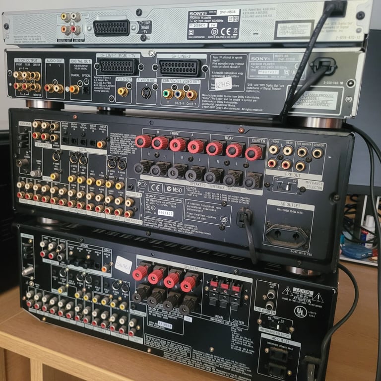 Sony STR-DB940 QS & STR-DE945 a/v amps, DVP-S735D QS & DVP-NS36 dvd players