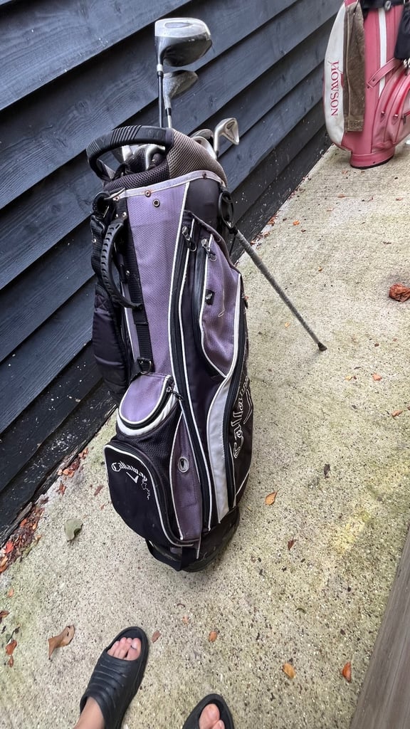 image for Left handed golf club set with callaway bag