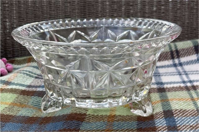 Cut glass trifle bowl cheap