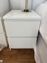 IKEA MALM bedside table with 2 drawers