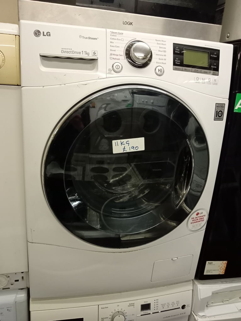 LG 11kg Washing machine 1400 spin inverter direct drive steam clean function good condition £190