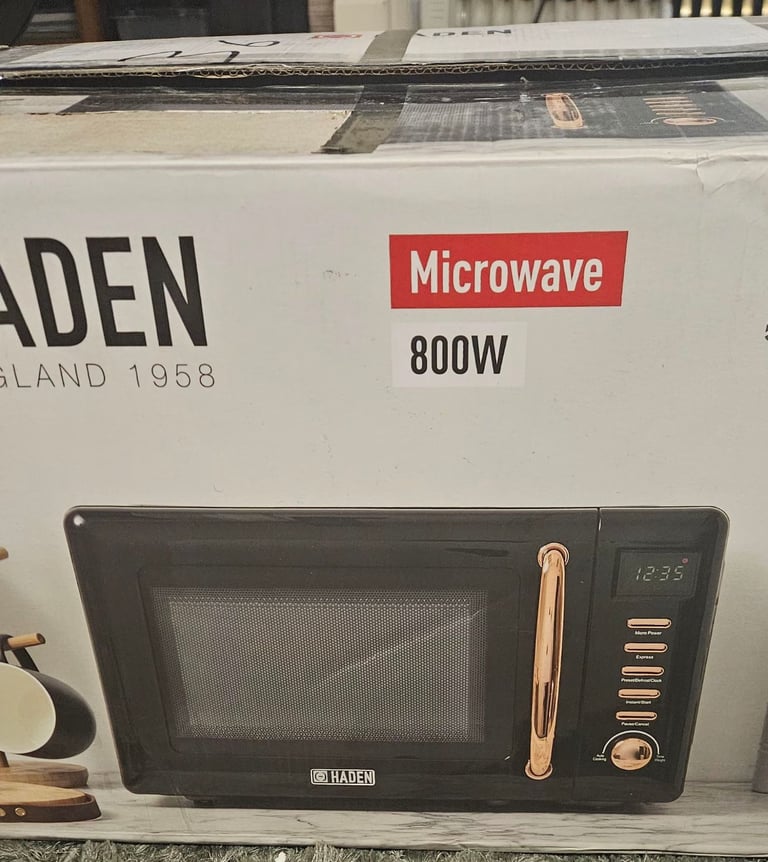 Haden Black & Copper Microwave