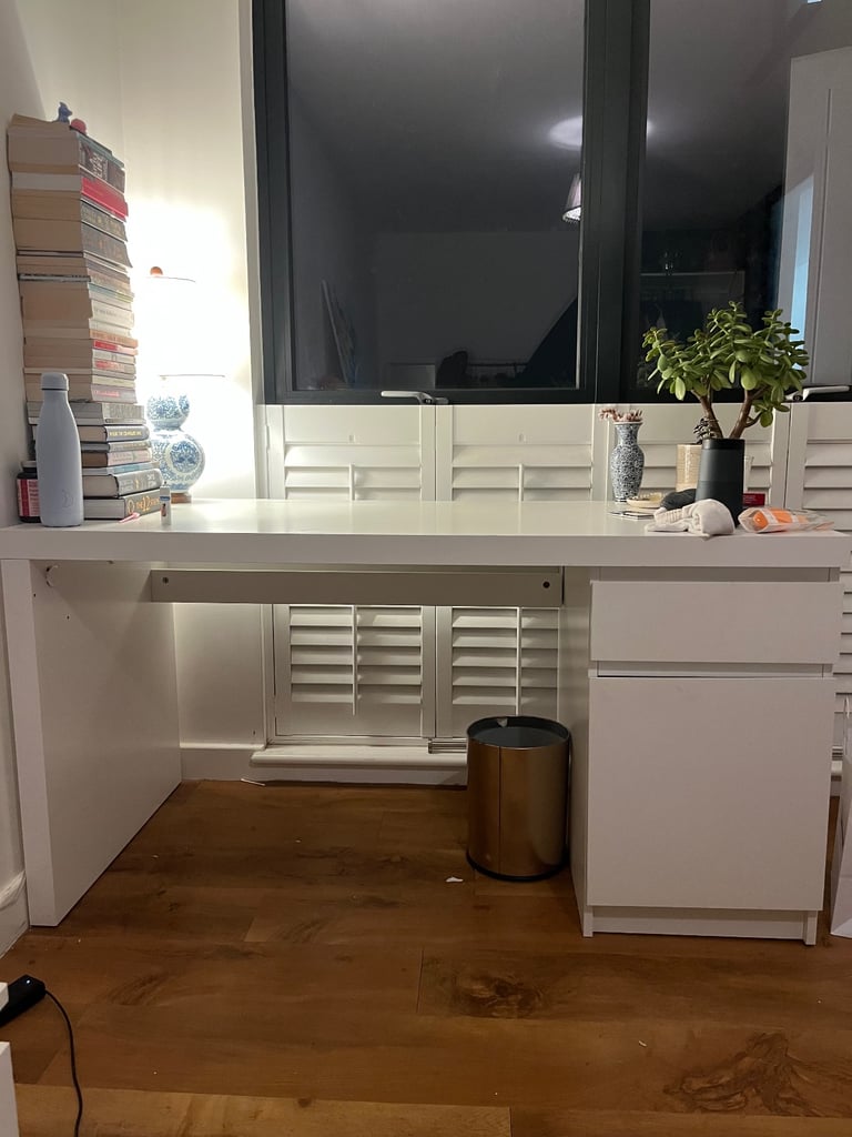 image for White IKEA desk