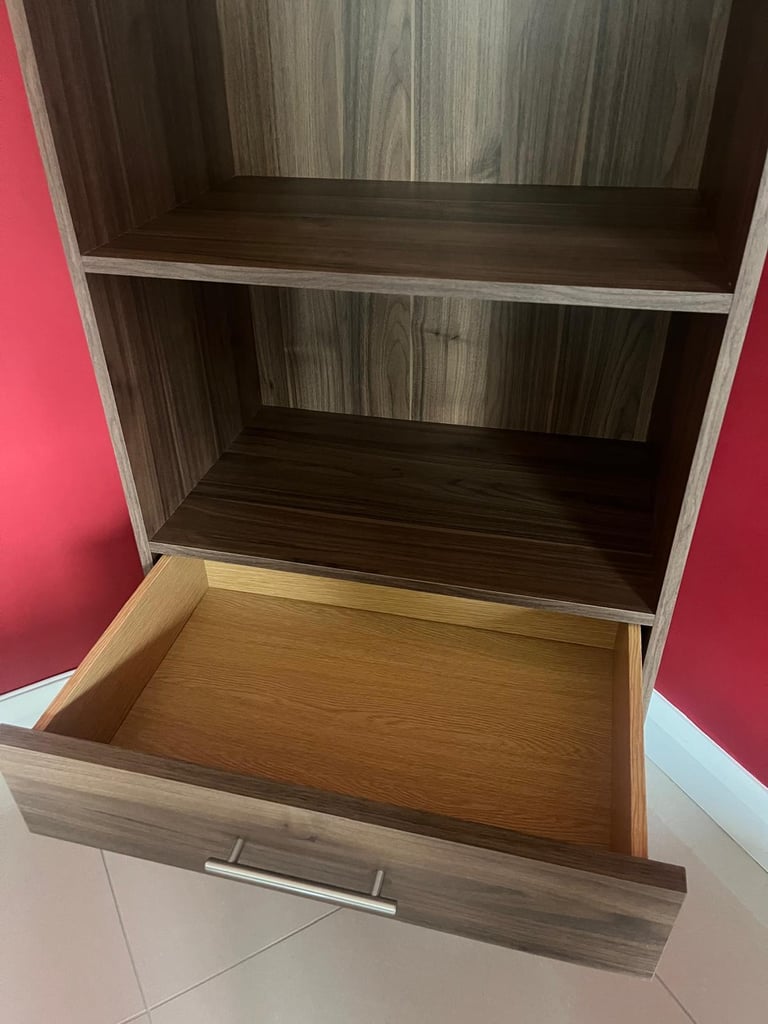 Harveys Hampshire Dark Wood Walnut Display Cabinet / Dresser