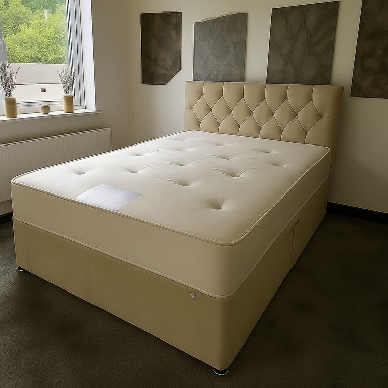 image for ** Divan Bed Frame UK – Plush Velvet | 30% Discount + Free Delivery 💎 **