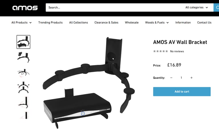 Amos AV wall bracket for console / satellite box