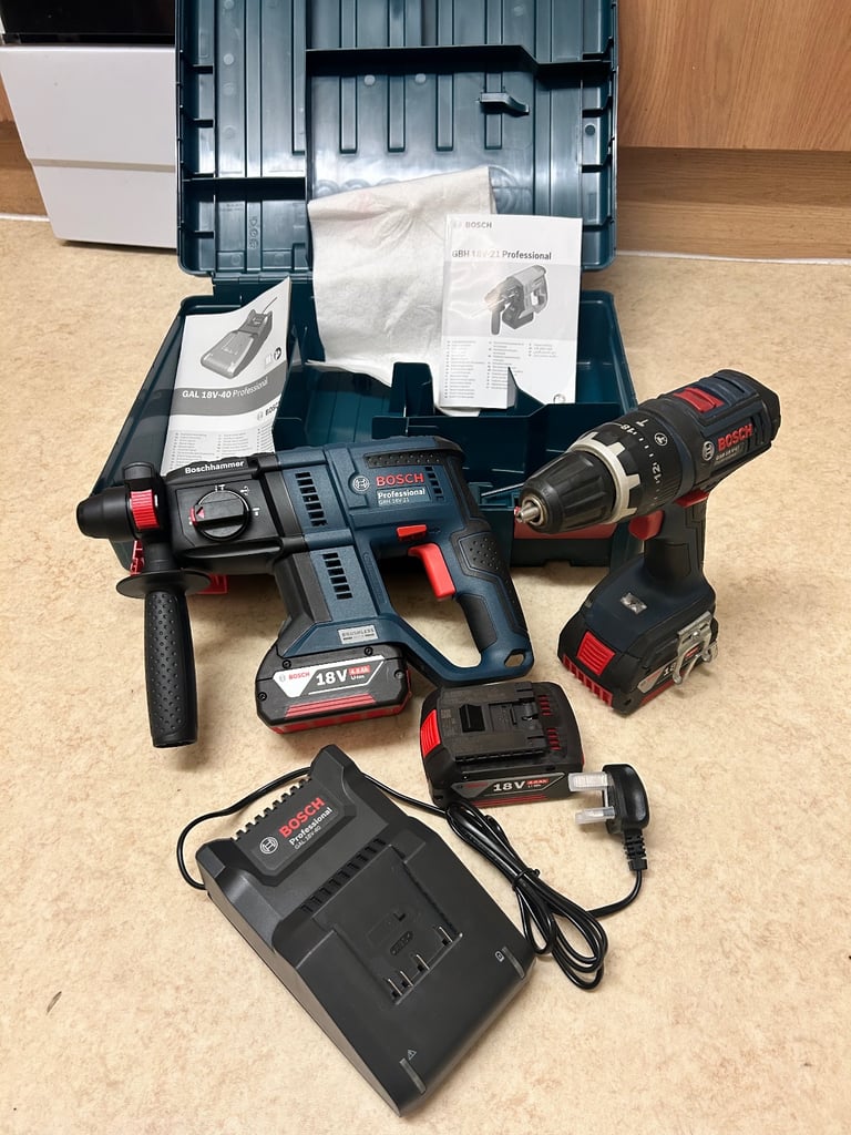 image for Bosch hammer drill and a combi