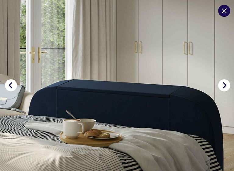 Smart Tv king size bed frame, matress   