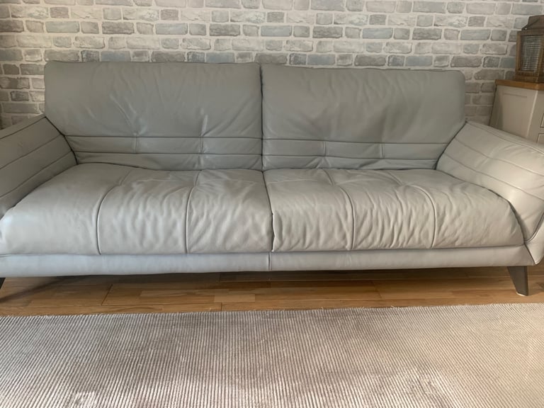 3/4 leather sofa & 2 seater leather sofa