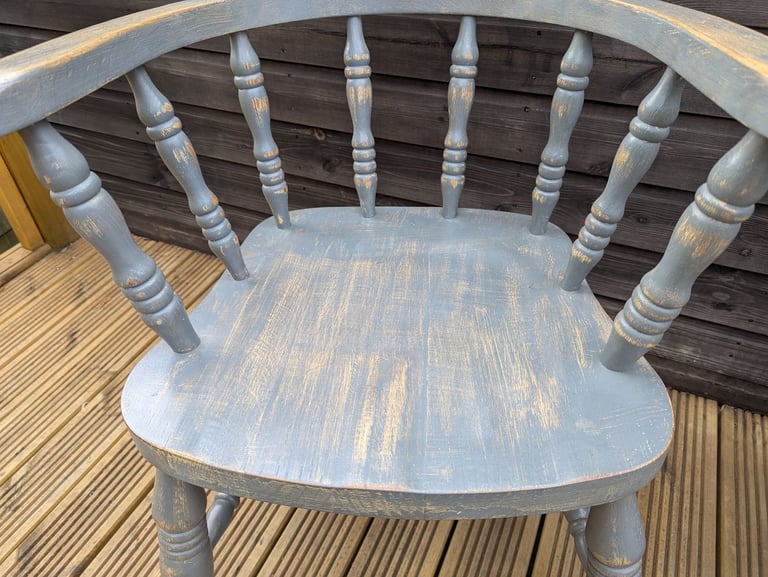 For Sale a pair of Solid oak Captain's Chairs
