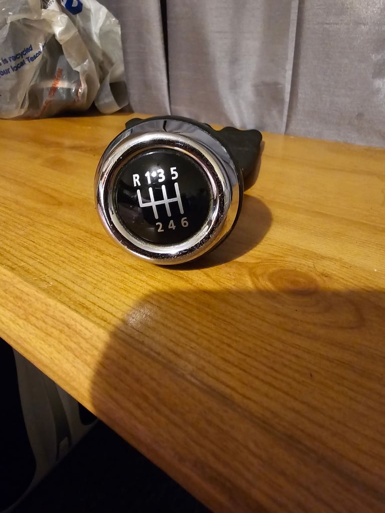 Mini Cooper R56 R55 genuine chrome gear knob with leather £20