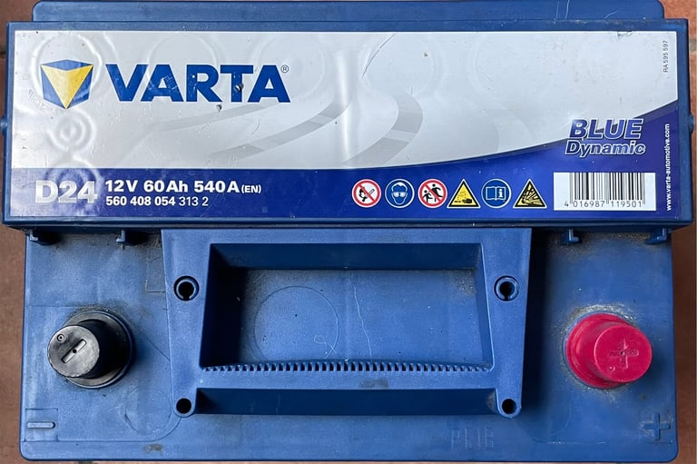 Car Battery 60AH D24 VARTA blue dynamic 540A New 2023