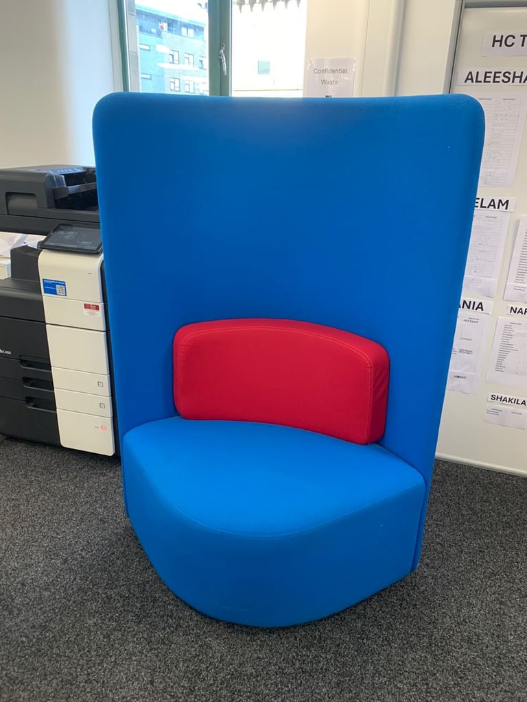 High back soft seat reception seating (6 available)  (Free delivery to Sheffield, Rotherham )