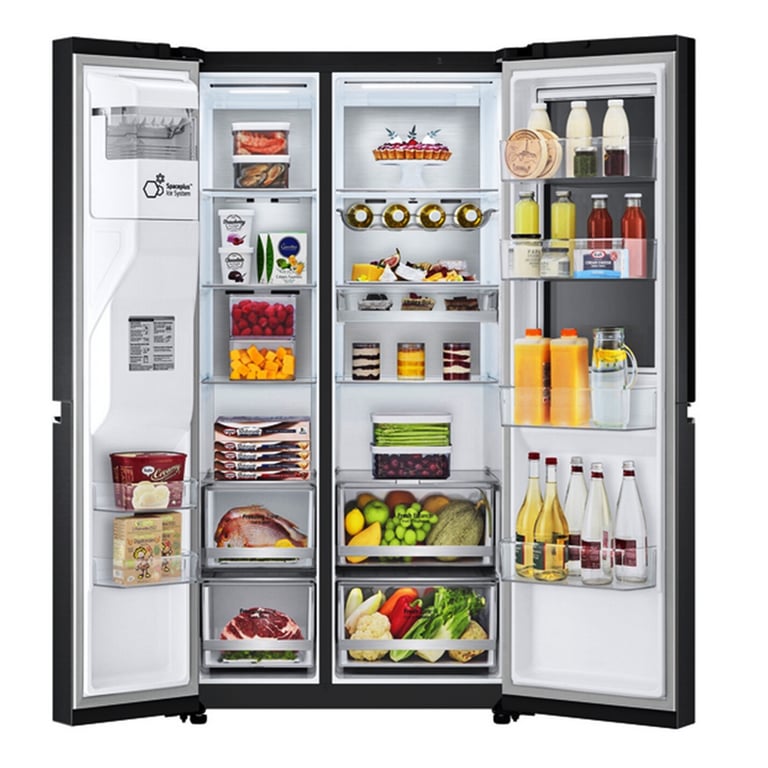 LG InstaView ThinQ Wifi -Plumbed American Fridge Freezer-Matte Black-BRAND NEW-DOOR IN DOOR