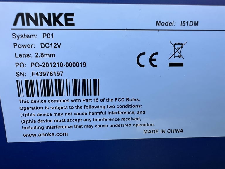 ANNKE CCTV Cameras x 4