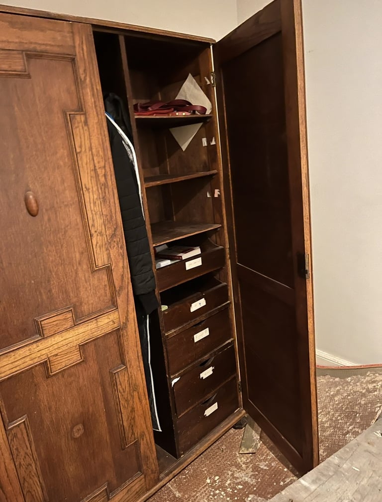 Antique Wardrobe `Oak