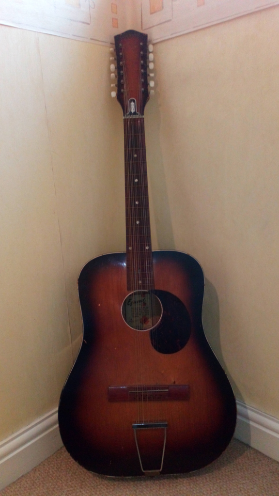 Egmond Brothers Acoustic 12 String Guitar 1965 