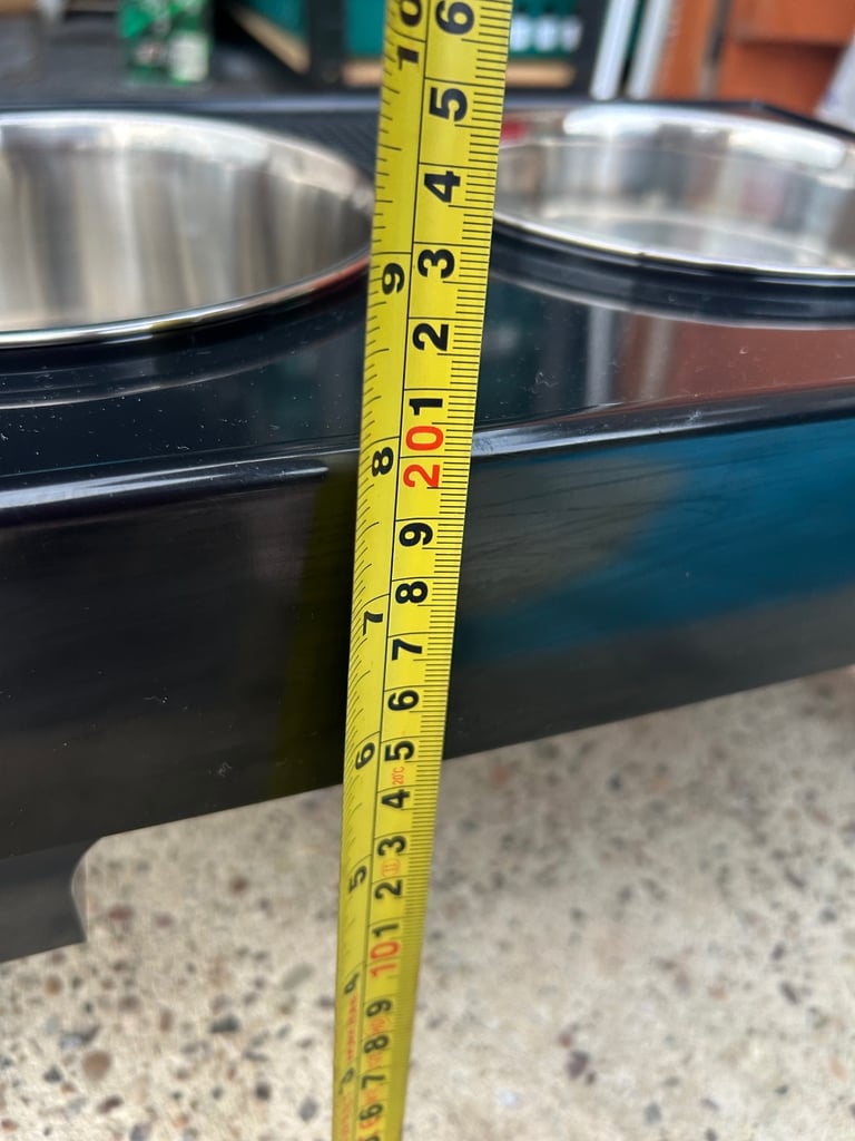 Raised dog bowls with stand