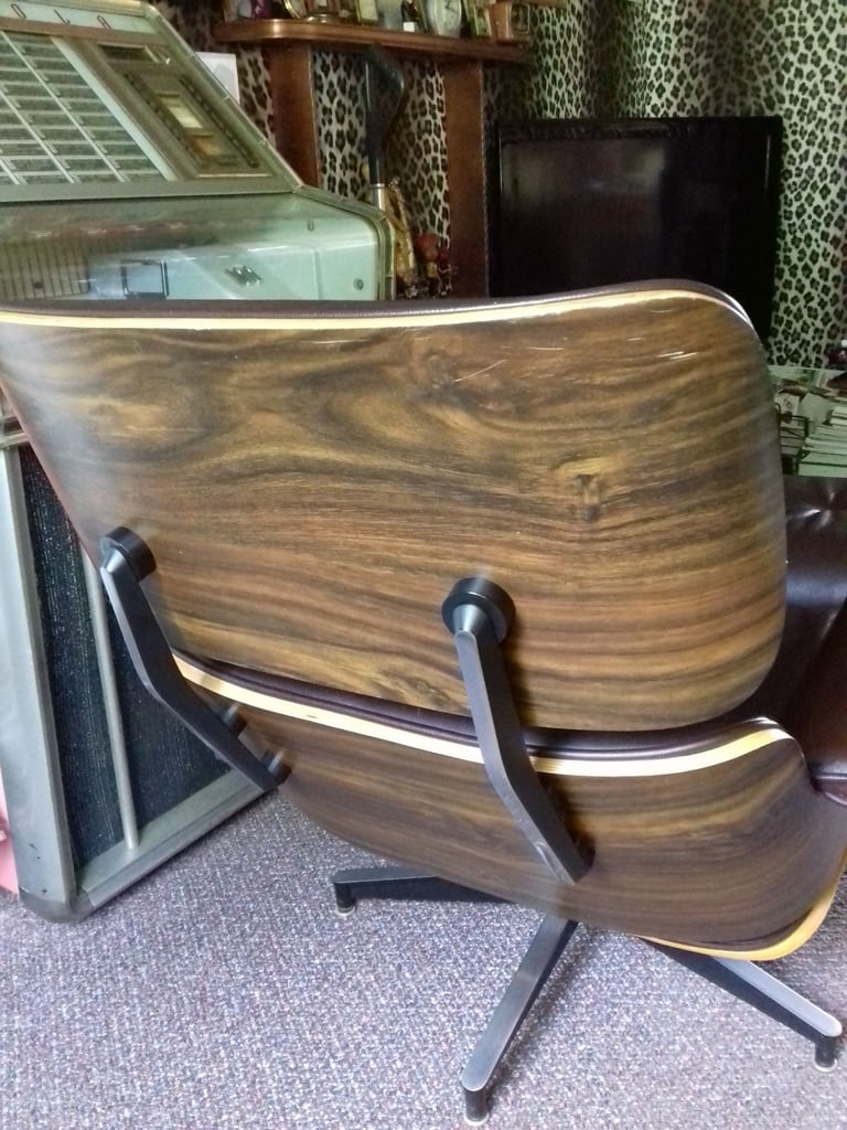 Eames 50s style chair and ottoman