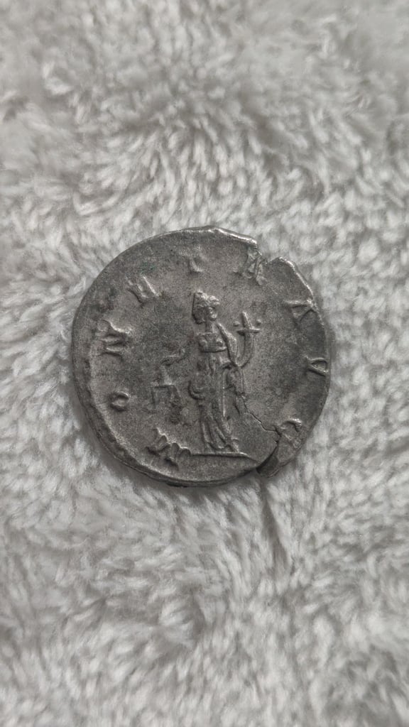 Silver roman coin 