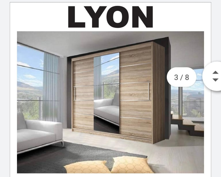 High Gloss Modern & Sliding Wardrobes in All sizes and colors 