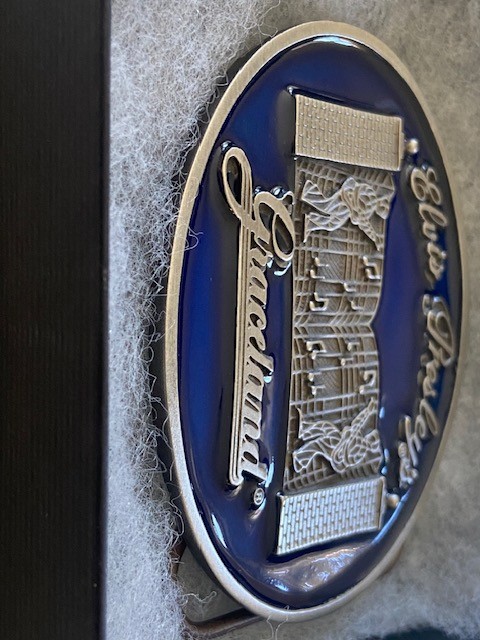 VERY RARE: Elvis Belt Buckle Graceland **AS NEW** ONLY 10,000 MADE!
