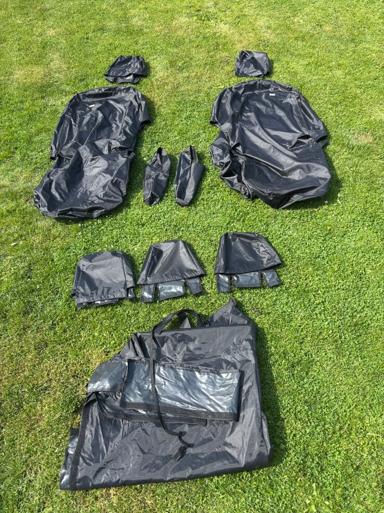 Transit custom black seat covers 