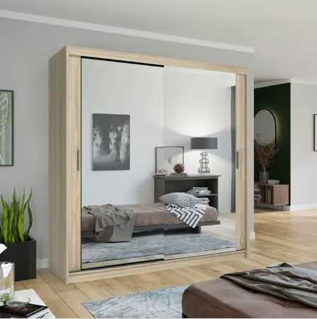FLASH SALE – HASTINGS 2/3 SLIDING MIRRORED WARDROBE – CASH ON DELIVERY