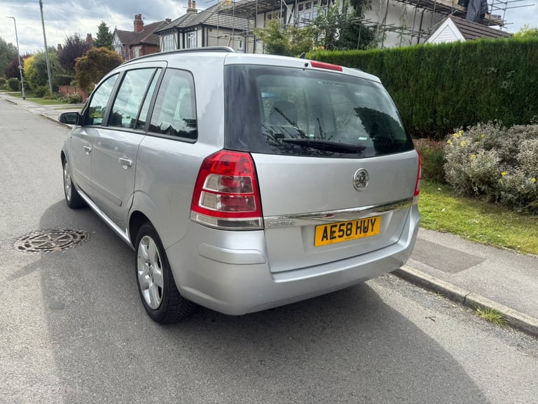 VAUXHALL ZAFIRA 1.6 Exclusive MPV 5 Drs 7-Seater with 12 Months MOT Full-Ser Hist& Low 91K Miles
