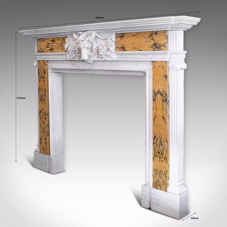 Georgian Revival Marble Fireplace, English, Fire Surround, Dominic Hurley