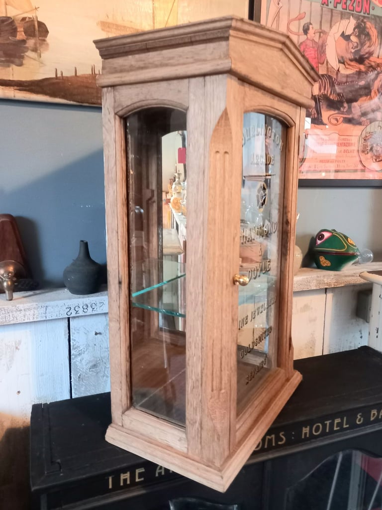 Oak Jewellery Display Cabinet