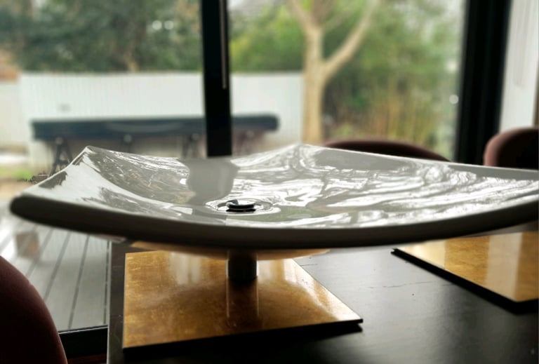 Shallow contemporary bathroom basin 