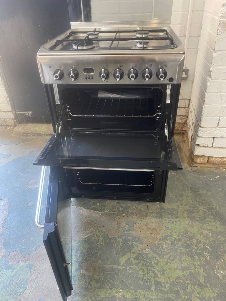 🚚Beautiful Indesit 60CM Stainless Steel Gas Cooker 