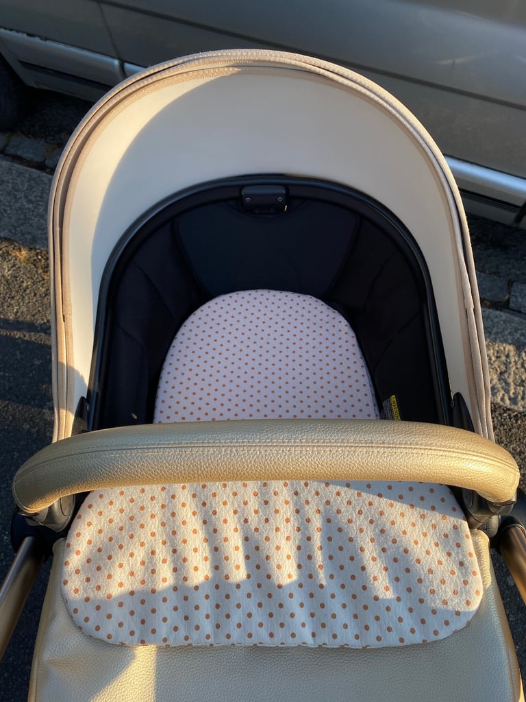 Mima Xari Gold Pram Stroller Pushchair 