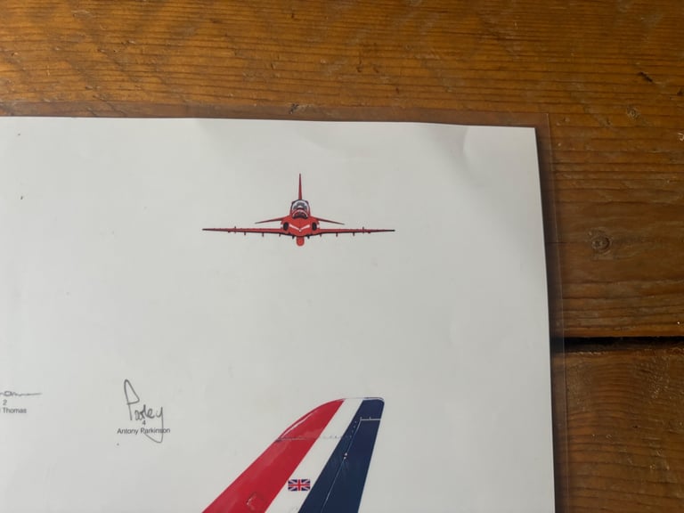 **Signed Red Arrows Squadron Print**