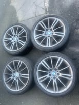 Bmw mv3 18” genuine staggered alloy wheels 