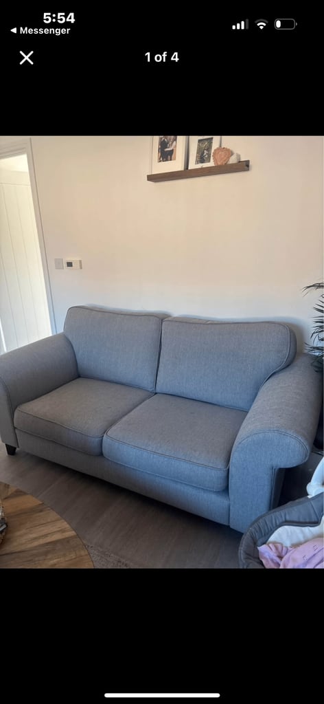 Grey DFS sofa 