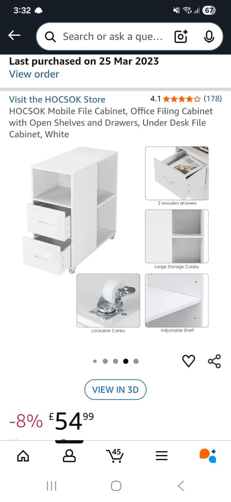 Office storage draw