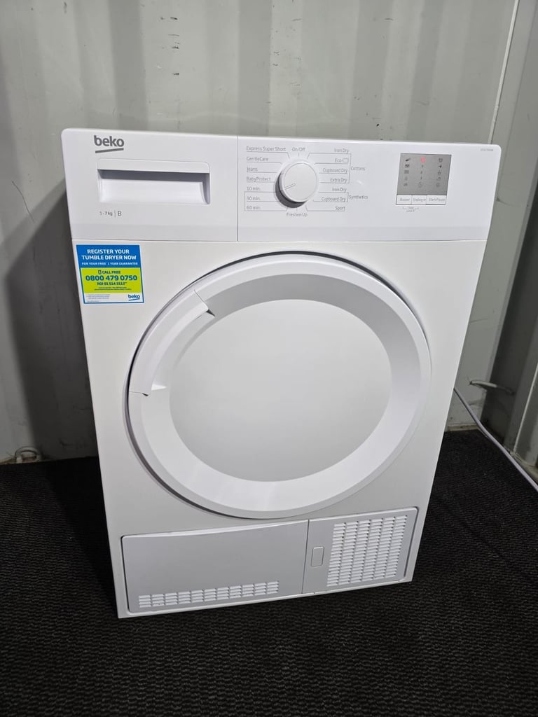 Free Delivery - Beko Condenser Tumble Dryer 7KG (£200)