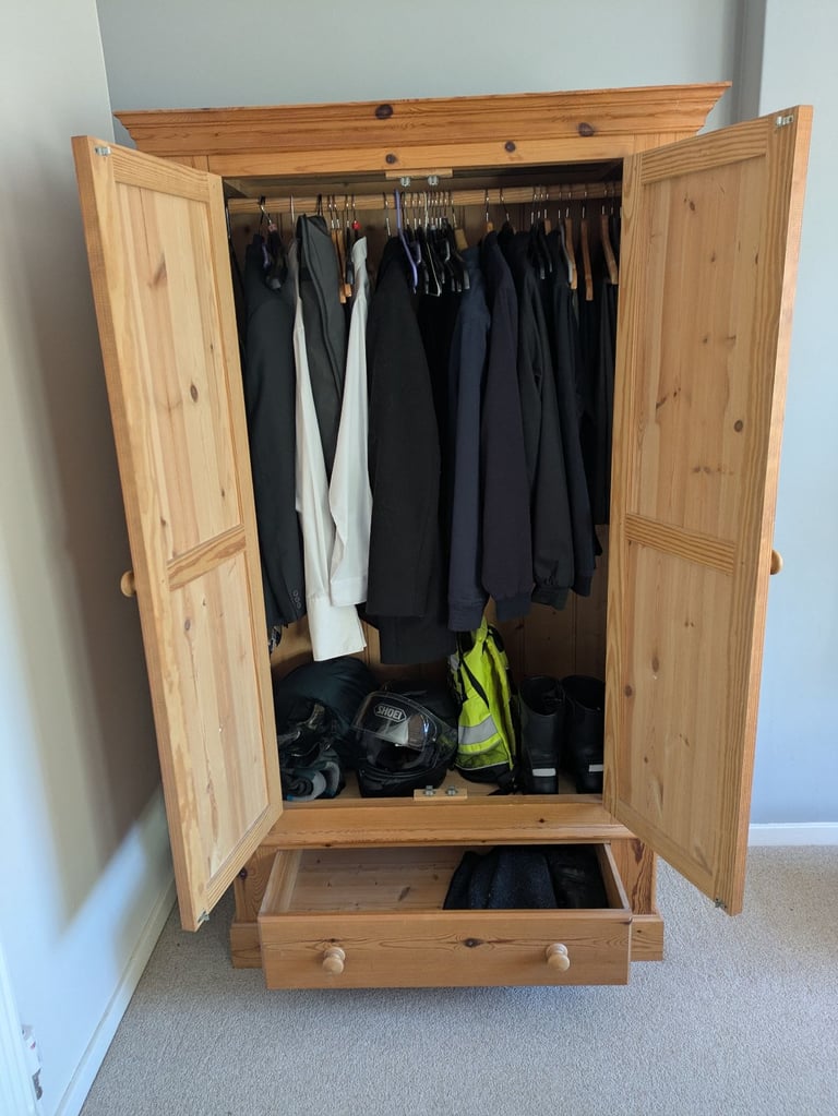 Pine wardrobe