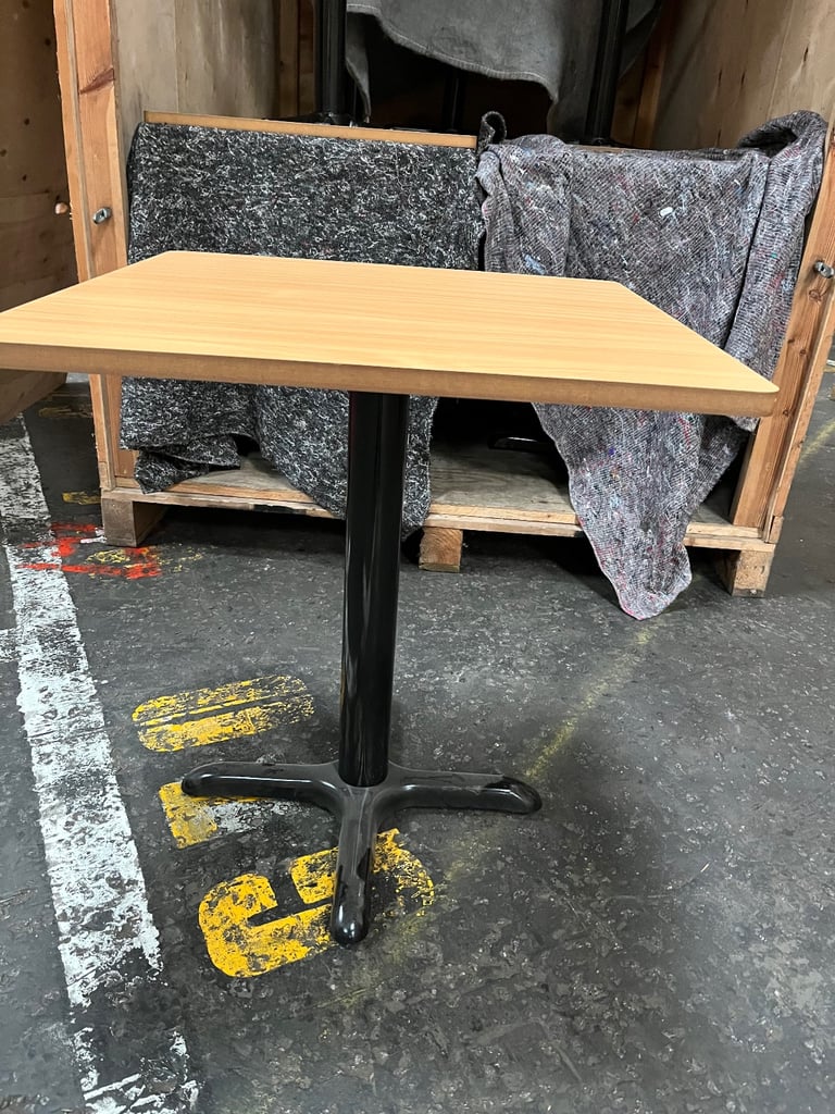 12 cafe bistro square tables 68x68cm.Local delivery 