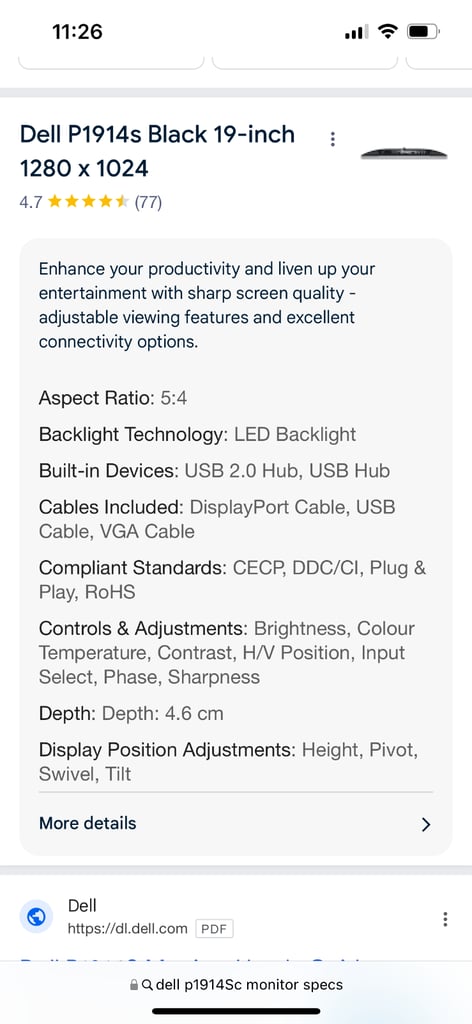 Dell Computer Monitor Screen