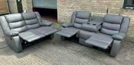 ♘Roma_Recliner_Corner_3 2_Seater_Sofa_For_Sale_Leather ♘