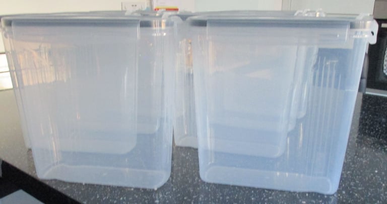 8 NEW KITCHEN AIRTIGHT 4 LT CEREAL STORAGE CONTAINERS FOR DRIED FOODS ETC WILL SELL SEPARATELY