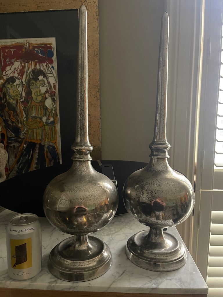Stunning Oversized Decorative Metal Finials 