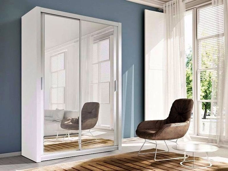 Berlin Wardrobe Available in 120 - 150 - 180 and 203 Cm Widths