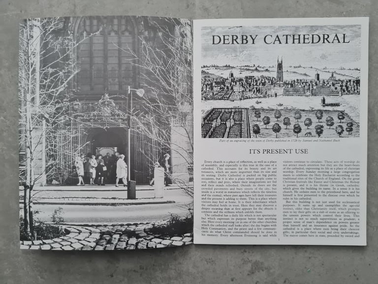 Vintage Derby Cathedral Booklet